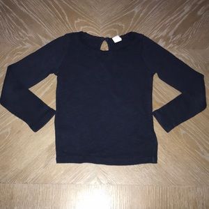 GAP KIDS GIRLS RIBBED LONG SLEEVE T-SHIRT